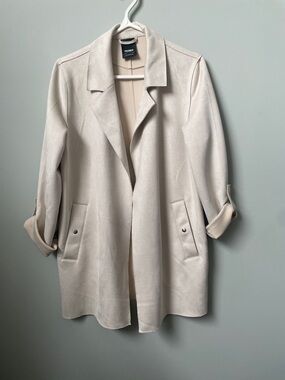 Pull&Bear Soft Cream Open Trench Coat